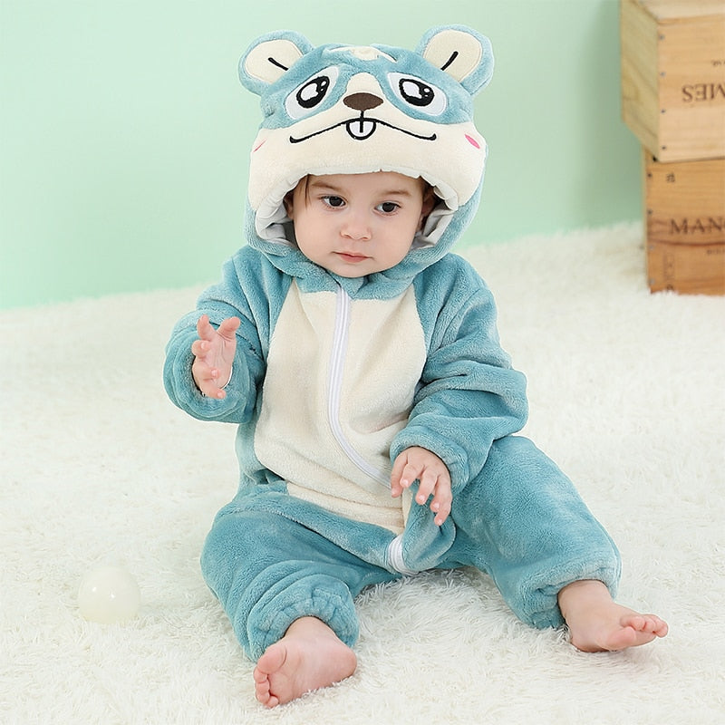 Macacão Pijama Kigurumi Infantil Bebê Baby Bichinho: Ursinho